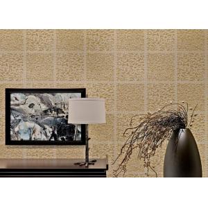 China Light Brown Non Woven Wallcovering European Style Wallpaper For Living Room supplier
