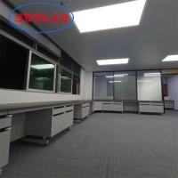 China Chemistry Lab Workbenches Chemical Resistant Laminate Surface Steel Frame Fire Resistant Cabinets DTC105 DEG Hinges on sale