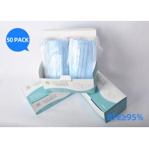 China Customized Color Hypoallergenic Dental Masks , Disposable 3 Ply Non Woven Face Mask supplier