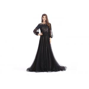 China Evening Cocktail Evening Dresses , Womens Black Evening Dresses With Built - In Bra supplier