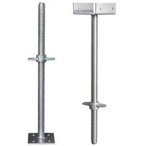 China Electro Galvanized Steel Scaffolding Adjustable Base Jack HDG Surface Treatment wholesale