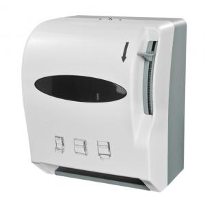 Level Push Activated Roll Paper Hand Towel Dispenser, ABS plastic, White color, wall mounted