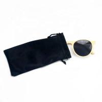 China Customised Soft Drawstring Microfiber Pouch Glasses Case Tear Resistance on sale