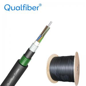 China Outdoor Armored Fiber Optic Cable GYFTA53 Anti Rodent Black Color supplier