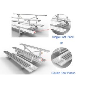 Outdoor Portable Aluminum Grandstands Anti Rusting With Bench Seat