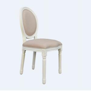 French style antique round back dining chair carved solid wood chair vintage royal wedding chair