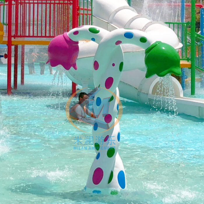China Flower Shape Water Splash Pad 2.0m Height Attractive With Good Looking wholesale