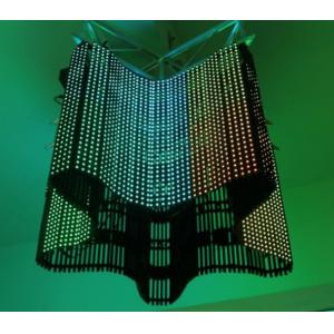China Indoor Outdoor Flexible Advertising LED Mesh Screen Transparent For Facade Lighting supplier
