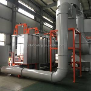 CE Fast Color Change Booth Powder Coating Production Line With Powder Supplying Center
