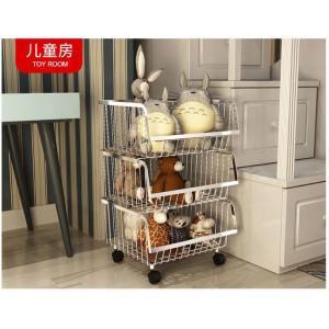 China Modern Stackable Metal Kitchen Storage Racks / Bin Basket For Houseware Storage supplier