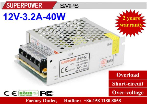 3D Printer Driver 12V3.2A40W single output  SMPS with CE DC12V40W full watt Iron Case for LED Lighting Factory Outlet