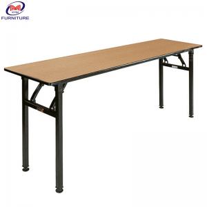 6ft Rectangle Hotel Banquet Table PVC Plywood Folding For Wedding
