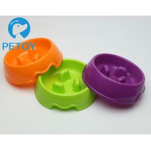 China Anti Choke Dog Food Bowl To Slow Down Eating / Round Slow Feeder Pet Bowl supplier