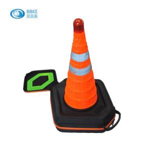 China Emergency Rescue Kit EVA Tool Case For Vehicle / Retractable Reflective Cone Barrier Bag supplier