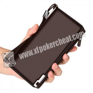 China Men Leather Infrared Light Wallet Camera Playing Card Scanner , Scanning Width 10cm supplier