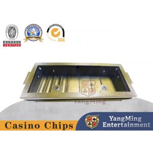 Metal Iron Chip Tray Single Layer Combination With Lock Poker Table Top Chip Float