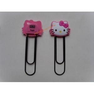China Custom Anime Cute Soft Pvc Bookmark,Lovely Design Rubber Clip For Kids supplier