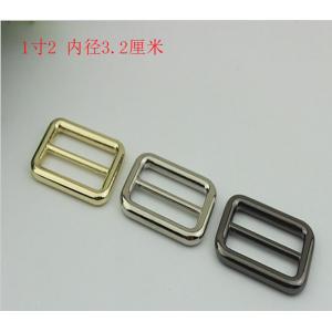 Fashion custom light gold 32 mm metal tri-glide adjustable slide buckles for bags