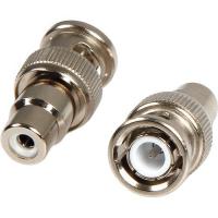 China Zinc Alloy BNC Male To RCA Female Connector , BNC Connector For CCTV on sale