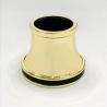 China Classic Gold Color With Black Color Zamak Aluminum Perfume Bottle Caps wholesale