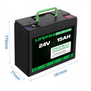 15AH 24V LFP Battery For Mobility Scooter Go Kart Golf Cart Goped