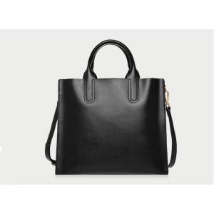 Three sizes PU leather tote one-shouldered crossbody custom logo women's handbag with strap