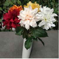 China European Style 3 Heads Dahlia Artificial Flower For Home Party Wedding Silk Flower on sale