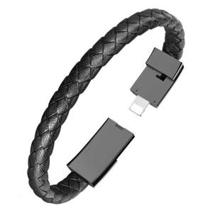 Fast Charging Usb Type C Charging Bracelet  Pu Leather For All Mobile Phone