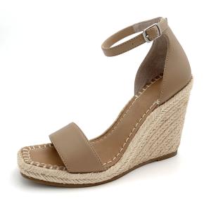 China Canvas encaje hasta Espadrillo Cuñas Unisex Con Modelo Sólido Revestimiento de algodón supplier
