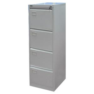China Metal Drawer Filing Cabinet 4-Drawer With PVC Card Holder For A4/A5 File supplier
