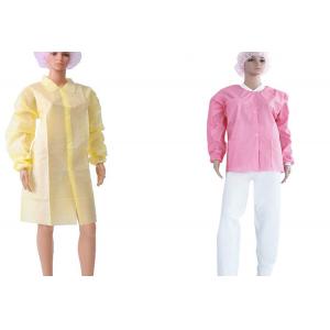 Unisex Disposable Plastic Lab Coats Chemical Resistant For Hospital