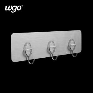 Damage Free Installed Self Adhesive Wall Mounted Hook Hangers Mini Rack For Wall