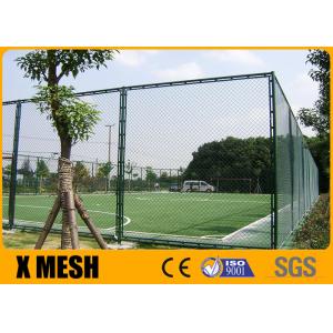 China 6m Height Soccer Filed Chain Link Mesh Fencing PVC Coated Chain Link Fence supplier