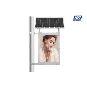 Single Side Pole Mounting Solar Energy LED Poster Display Light Box 2835 SMD LED Source