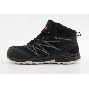 China Protective Black Safety Shoes For Men Anti Impact And Anti Puncture Safety Shoes supplier