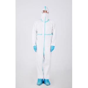 Medical Disposable Isolation Gowns Protective Suit With Tape High Effciency