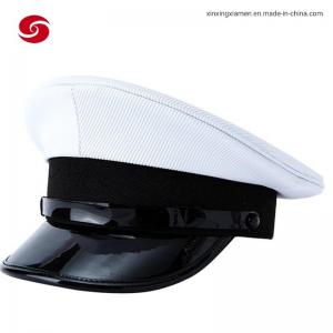 China Army Office Military Uniform Hats Wool And Polyester Police Officer Cap supplier