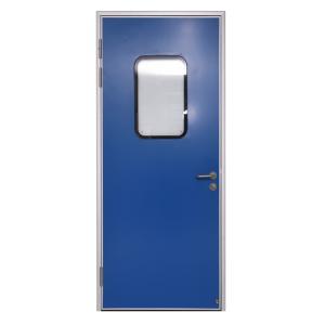 Wear Resistant Rockwool Infill 900*2100mm Cleanroom Door Coated Steel