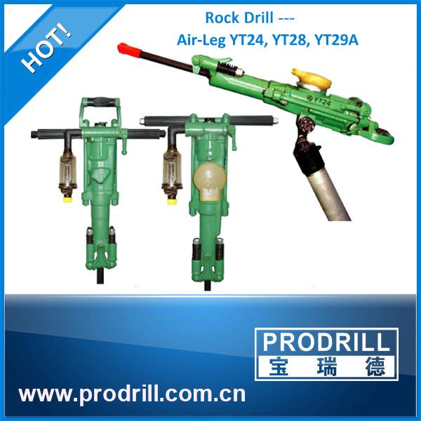 Y6/Y24/ Ty24c/Y28 /Yt24/ Ty28 Hand Hold Air-Leg Penumatic Rock Drill