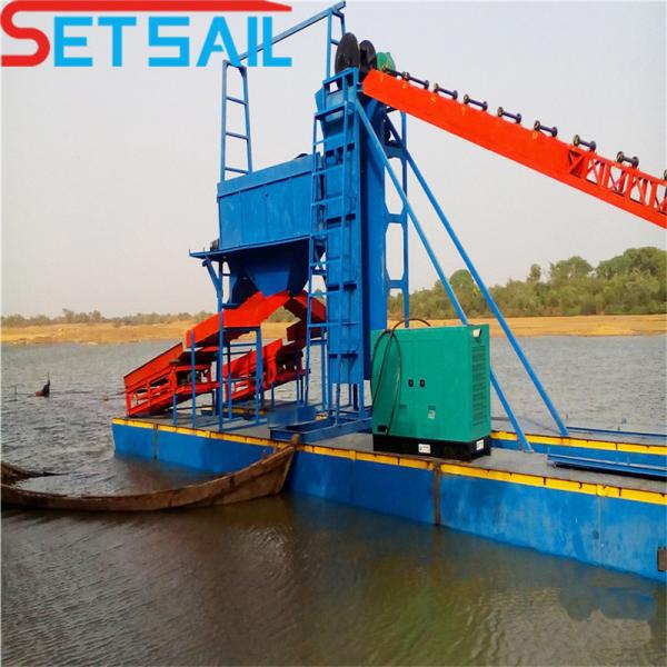 Dredger de extracción de oro y diamantes con tamaño de casco de 23 m-49 m