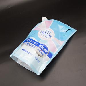 China Bolso de chorro duradero y conveniente con mango para el embalaje de detergente de lavandería Impreso a medida Descuentos para pedidos al por mayor. wholesale