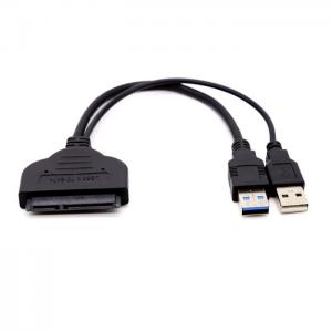 China SATA 7 + 15P Male To USB 3.0/USB 2.0 2 In 1 2.5Inch Hard Drive Data Cable supplier