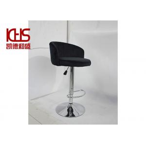 China ISO9001 Luxury Black Velvet Bar Stools For Kitchen Island supplier