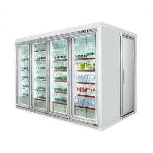 Commercial Walk In Cold Room Display Freezer With Multi Doors