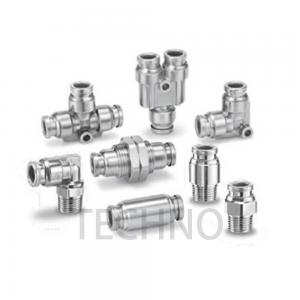 China KQG2H04-02S Pneumatic Pipe Fittings 1/4 Inch Air Compressor Fittings SS316 supplier
