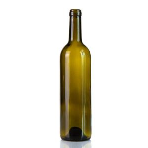 China Personalized Bordeaux Glass Wine Bottle 187ml 375ml 750ml supplier