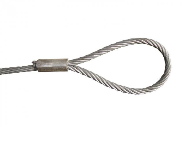 Mechanical Spliced Wire Rope Sling Soft Loop Single Leg With 