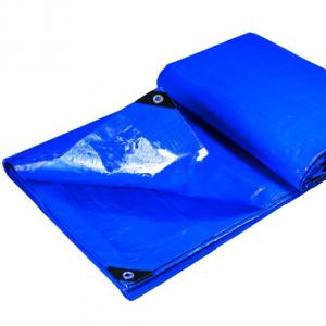 China Coated PE Tarp Waterproof Light Weight Roof Cover Blue Polyethylene Tarpaulin Sheet PE supplier