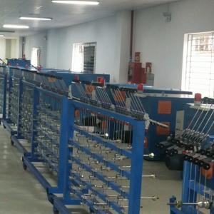 China Circle Coil Bunched Twisting Mini Conductor Cable Stranding Machine 300mm PLC supplier