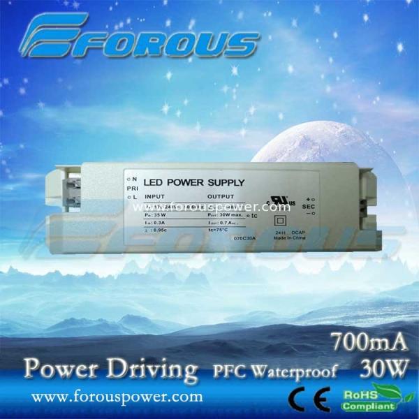 PFC 700mA30W Constant Current Led Power Supply Ce Ul ,UL power supply,UL led down light dr